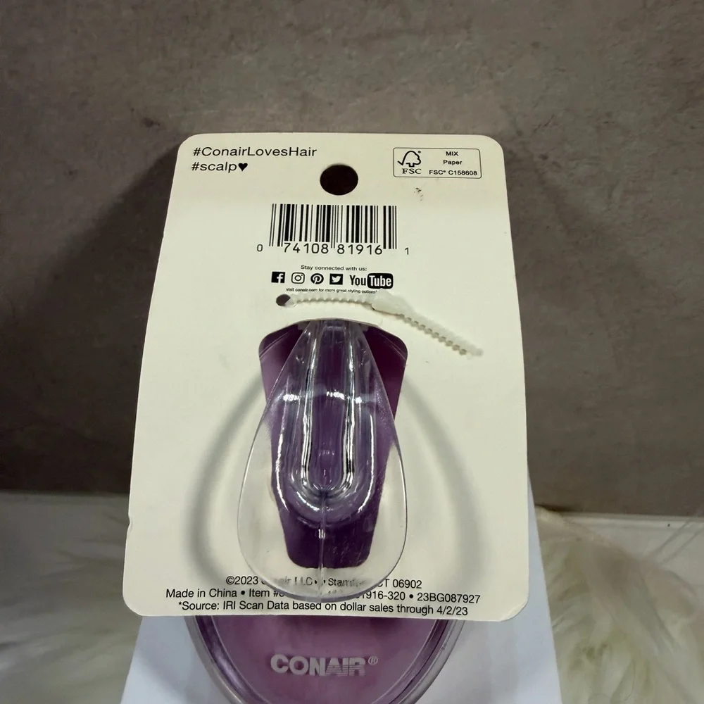 🩷5/$10🩷 Conair Scalp Care Shampoo Massage Brush in Light Purple